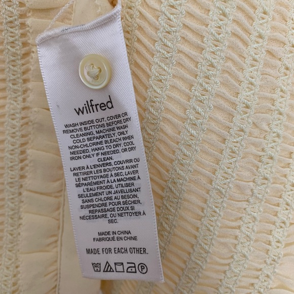 Aritzia Wilfred Fiji Blouse Soft Yellow (M) - Picture 5 of 6
